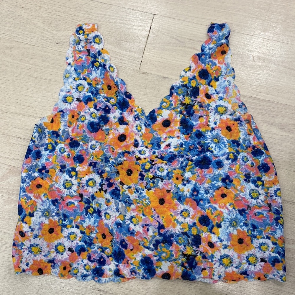 Topshop Floral Tank Top - Size US 2 (RN 125149)